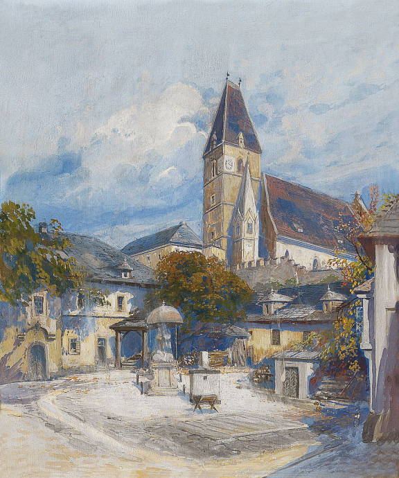 Белые церкви на Дунае. 1943 г. / Оскар Сватуш - Oskar Swatusch
