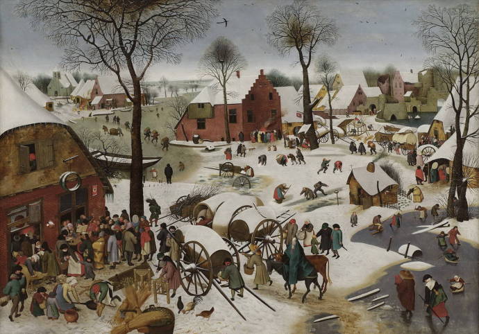 Перепись в Вифлееме. 1566 г. / Питер Брейгель cт. - Pieter Bruegel the Elder