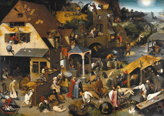 Фламанские пословицы. 1559 г. / Питер Брейгель cт. - Pieter Bruegel the Elder