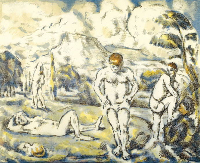 Банный день. 1897 г. / Поль Сезанн  - Paul Cezanne