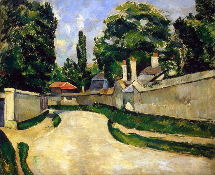 Дом вдоль дороги. 1881 г. / Поль Сезанн  - Paul Cezanne