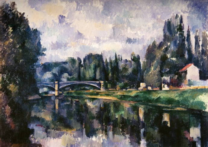 Мост через Марну в Кретее. Около 1894. / Поль Сезанн  - Paul Cezanne