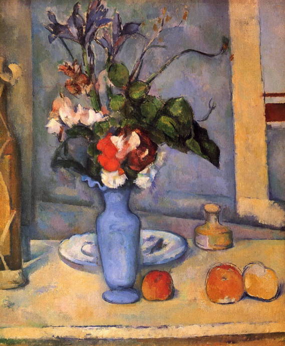 Натюрморт с голубой вазой. 1889-1890 гг. / Поль Сезанн  - Paul Cezanne