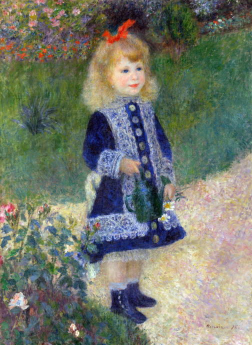 Девочка с лейкой / Пьер Огюст Ренуар - Pierre Auguste Renoir