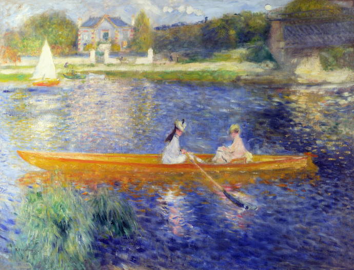 Сена в Аньере / Пьер Огюст Ренуар - Pierre Auguste Renoir