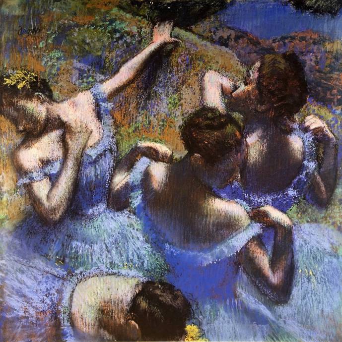 Голубые танцовщицы. Около 1899 г. / Эдгар Дега - Edgar Degas