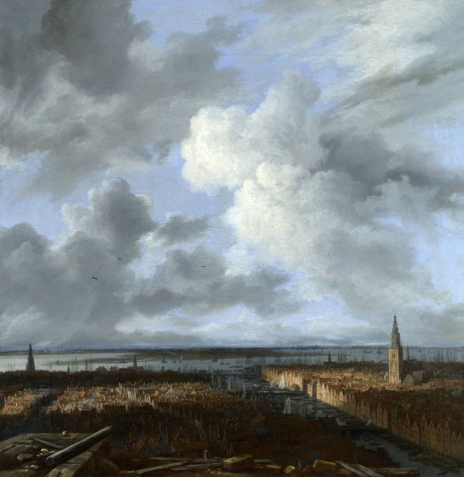 Вид на Амстердам / Якоб Исааксон ван Рейсдаль - Jacob Isaackszon van Ruisdael