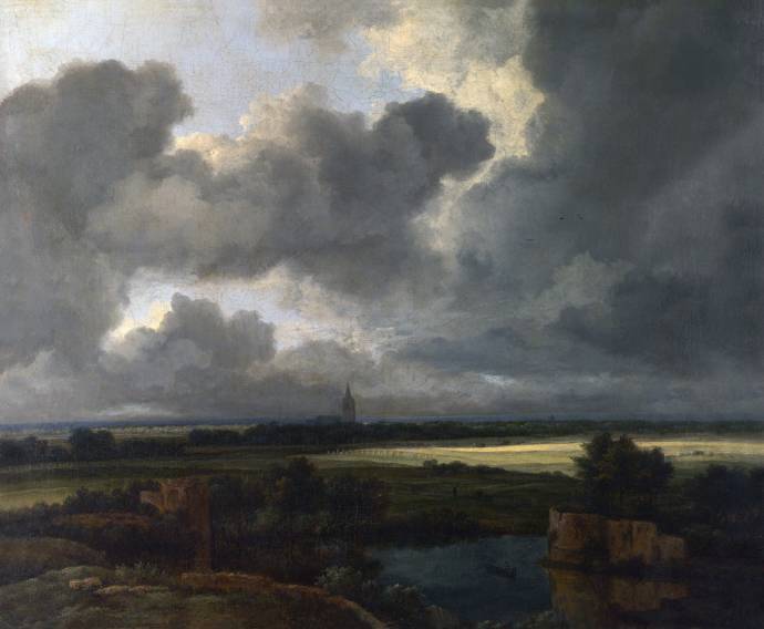 Пейзаж с руинами / Якоб Исааксон ван Рейсдаль - Jacob Isaackszon van Ruisdael