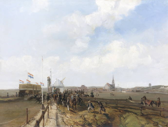 Открытие ипподрома в Схевенингене в август 1846 г. / Чарльз Рочуссен - Charles Rochussen