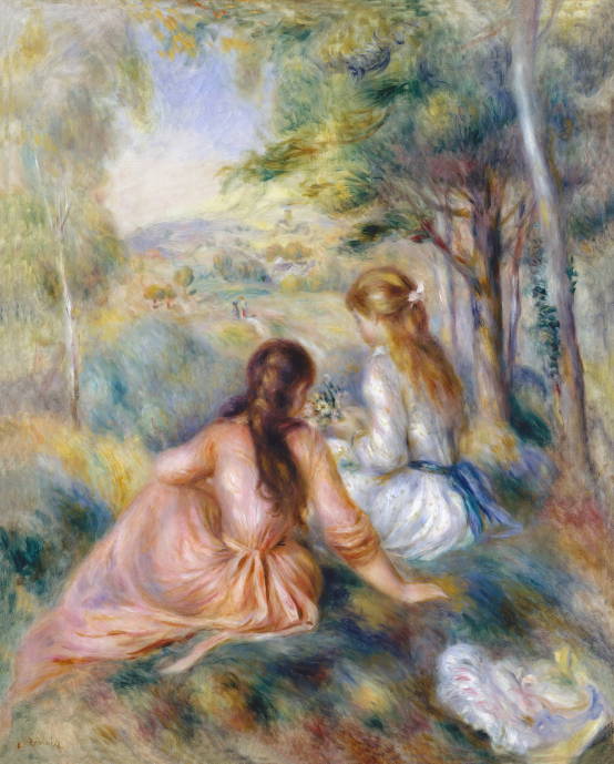 На лугу / Пьер Огюст Ренуар - Pierre Auguste Renoir
